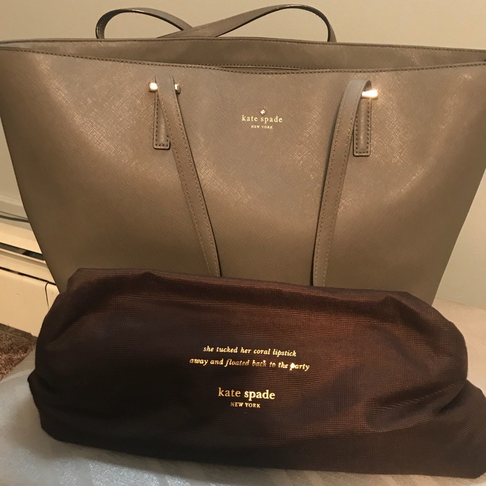 Kate Spade Full Zip Tote (Gray)